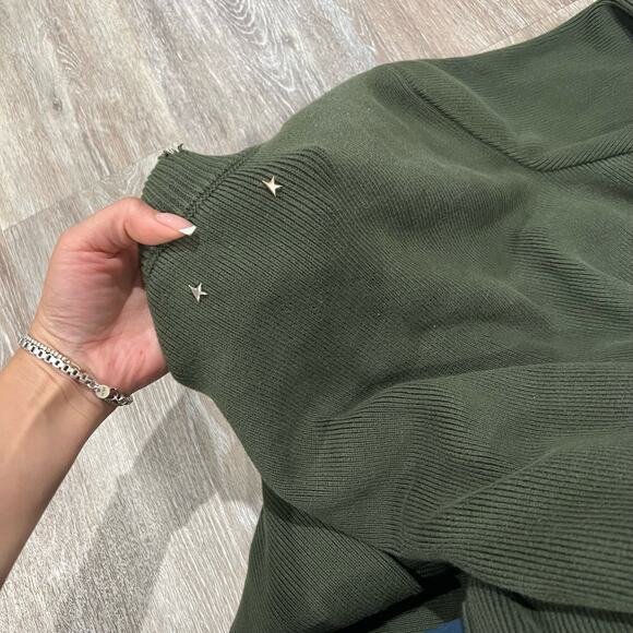 Golden Goose  Distressed Cotton Blend Sweater Small - Picture 7 of 9